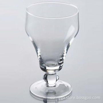 Clear Airline Wine Glass, Vase Shape